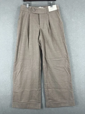 NWT Hollister Pants Livvy Wide Leg Low-rise XXS Short Beige Tan Trousers - Image 1 of 4