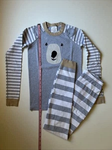 Hanna Andersson Boys Long Pajama Set Bear Size 160 (14us) - Picture 1 of 4