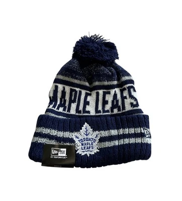 Toronto Maple Leafs New Era Beanie Knit Pom Winter NHL Hat NEW - Image 1 of 4