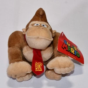 NWT Donkey Kong 6" Stuffed Animal Plush New Nintendo Super Mario Good Stuff 425 - Picture 1 of 5