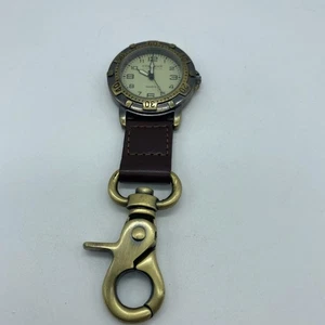 Coleman Quartz Pocket Watch Men Bronze Tone Snap-On Open Face Analog 40-341 - Picture 1 of 6