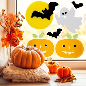Northlight Fantasma e Zucca Halloween Gel Finestra Attacchi - Foto 1 di 5