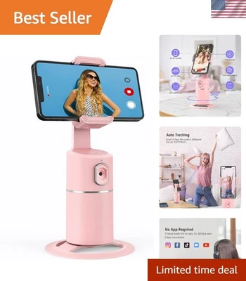 Soporte para teléfono inteligente de seguimiento facial automático con rotación de 360° para vlogging sin problemas Foto 1 de 4