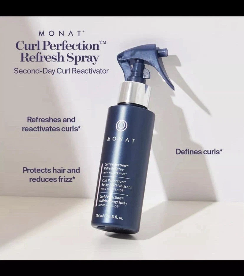 Monat Curl Perfection Refresh Spray ,New Styling Curls Curly Hair - Image 1 of 1