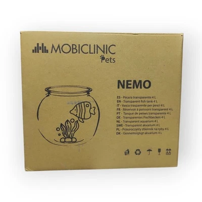 Mobiclinic Pets Aquarium Nemo - 4 L Kunststoff Pet Eco Rund 17,5cm Transparent ✅ - Bild 1 von 3