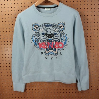 KENZO PARIS Sudadera Bordada Tigre Cuello Redondo PEQUEÑA Diseñador Streetwear  Foto 1 de 4