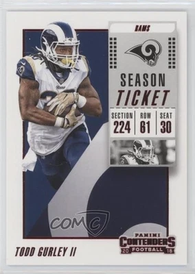 2018 Panini Contenders Red Zone Todd Gurley II #46 - Image 1 of 2