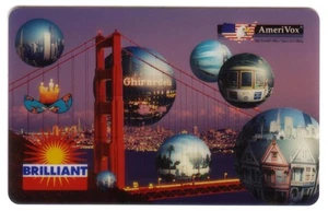 4u 1995 San Francisco Telecard Show - Brilliant Bubbles Horizontal Phone Card - Picture 1 of 2