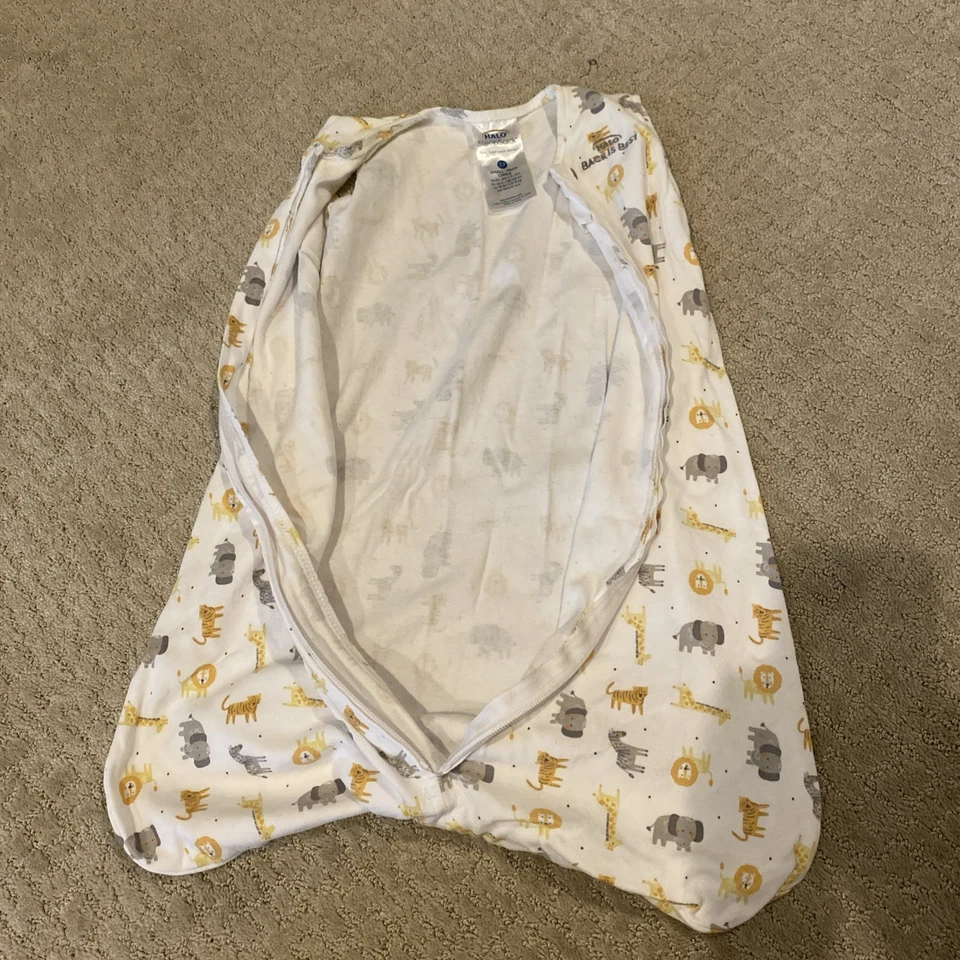 Halo, Saco de Dormir, Swaddle, Pequeno (0-6 Meses), Estampa Animal Friends - Imagem 1 de 4