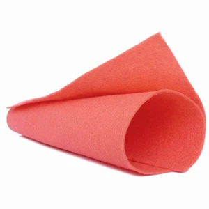 Filz 1mm, Wolle/Viskose, 20x30 cm - koralle - Bild 1 von 2