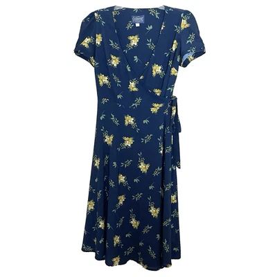 ModCloth Collectif Floral Wrap Midi Dress US 8 Retro Vintage Style Cottagecore - Image 1 of 4