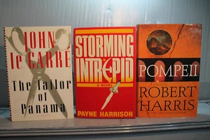 lot 3 hardcover books THE TAILOR OF PANAMA POMPEII STORMING INTREPID LE CARRE - Picture 1 of 1