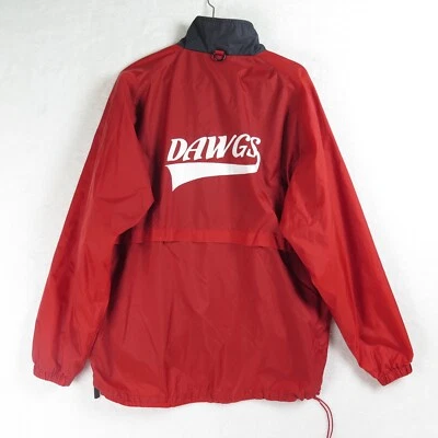 Chaqueta cortavientos Holloway DAWGS para hombre talla M de colección roja y negra 1/4 cremallera pulóver Foto 1 de 4