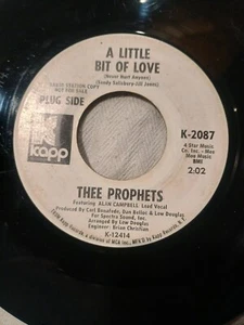 THEE PROPHETS: A Little Bit Of Love - Kapp 2087 DJ promo 45 from 1970 Rare! - Picture 1 of 4