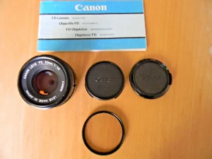 Canon FD 50mm F1.8 getestet und in sehr gutem gebrauchten Zustand mit Handbuch - Bild 1 von 15