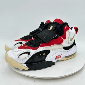 Nike Air Max Speed Turf 49ers Men Size 10 525225-101 Black white Red Shoes - Picture 1 of 13