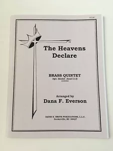 Sheet Music - The Heavens Declare - Brass Quintet Arr Dana F Everson Grade 3.5 - Picture 1 of 3