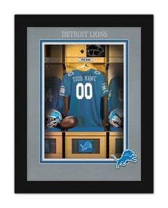 Fútbol americano estampado vestuario personalizado Detroit Lions 14x18 - Imagen 1 de 1