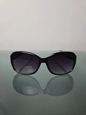 Gafas de sol Fossil polarizadas 53577 gris púrpura diseñador ovaladas insectos tonos para mujer Foto 1 de 4