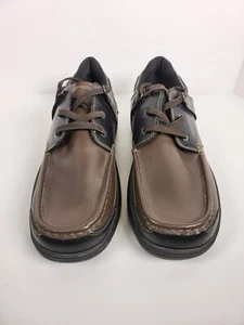 Orthofeet 422 Herren Strap On Schnürschuhe Bootsschuhe Braun Größe 11,5 D - Bild 1 von 12