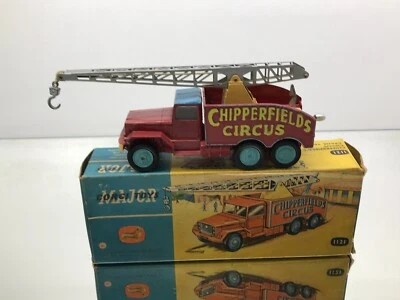 CORGI TOYS 1121 CHIPPERFIELDS CIRCUS CRANE 6x6 TRUCK -RED L19.0cm- FAIR IN BOX - Bild 1 von 4