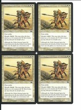 MTG: DARU LANCER Onslaught COMMON; played, Excellent condition x4