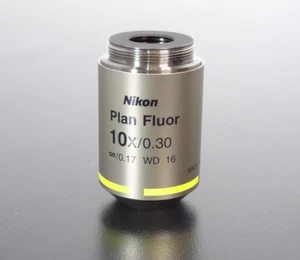 Nikon Fluor | 10x/0.30 Microscope Objective - Picture 1 of 3