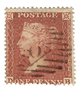 SG21 QV Penny Red 16 Perfs. Alphabet 3 Die 2 Used - Picture 1 of 1