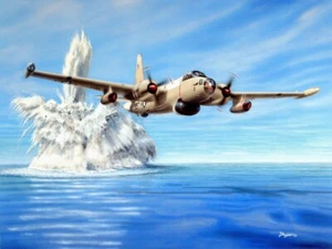 Martin P5M Marlin ASW Naval Flying Boat Aviation Art Print by Don Feight - Picture 1 of 1