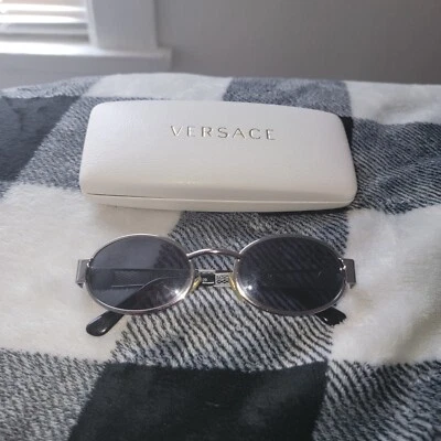 Vintage Gianni Versace X21 Gunmetal Unisex Rare Authentic Sunglasses w/Mesh Arms - Image 1 of 4