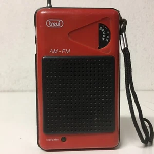 Radio vintage TREVI portatile a batteria ROSSA - Picture 1 of 1