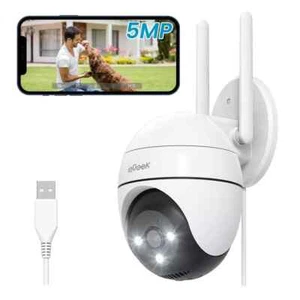 ieGeek 5MP Überwachungskamera Aussen WLAN PTZ PIR Verfolgung 15M Nachtsicht IP66 - Bild 1 von 12