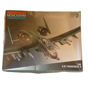 1/48 Monogram A-10 Thunderbolt II Warthog USAF Jet Plastic Model Kit open box - Picture 1 of 12