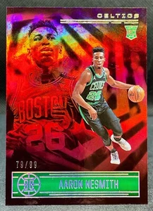 2020-21 Panini Illusions Aaron Nesmith Red Rookie Card #79/99 Celtics RC - Bild 1 von 3