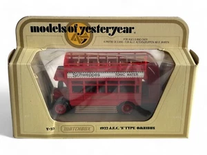 Modelos Matchbox de antaño, Y-23 1922 AEC Omnibus Schweppes en caja - Imagen 1 de 11