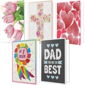 Diamond Dotz® Spring Holiday Card Pack, Set of 5 Diamond Painting - Picture 1 of 1