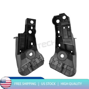 Fits 19-22 Honda HRV HR-V Front Grille Upper Side Brackets Pair Black RH+LH - Picture 1 of 10