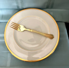 Lenox TUXEDO Salad/Dessert Plates Gold Encrusted USA 1955-2020
