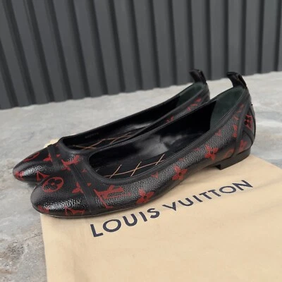 Louis Vuitton Infrarrouge Nuevo Renacimiento Monograma Lona Ballet Negro 7.5 EE. UU. 37.5EU Foto 1 de 4