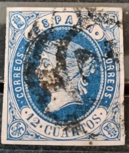 España Spain ISABEL II Edifil # 57 (0) usado 1862 - Imagen 1 de 1