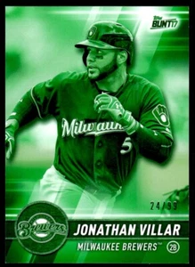 2017 Topps Bunt Green Jonathan Villar 24/99 #62 R57 - Picture 1 of 2