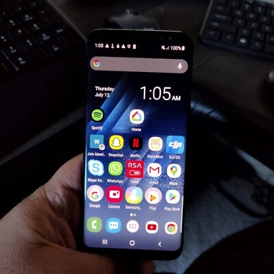 Samsung Galaxy S8 SM-G950U - 64GB - Midnight Black (AT&T) Smartphone - Image 1 of 4