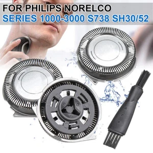 3X Têtes Rechange SH30 pour rasoir Norelco série 1000-3000 S738 SH30/52 - Foto 1 di 7