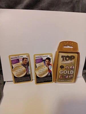 Londres 2012 Juegos Olímpicos Oro Top Trumps Leyendas Bolt Anthony Joshua Michael Phelps Foto 1 de 4