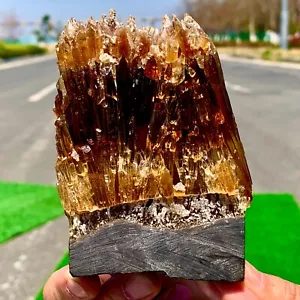 451G Natural amber clachite quartz cluster crystal specimen Healing - Picture 1 of 24