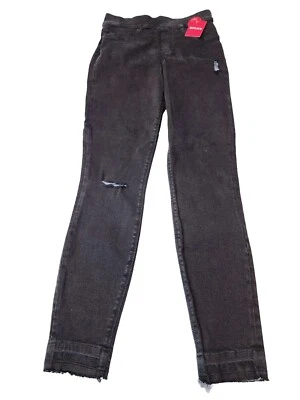 Spanx Jeans Women's Small Distressed Ankle Skinny Black 20213R New Tags Stretch - Image 1 of 4