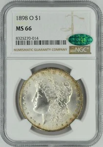 1898 O Morgan Dollar 1 $ NGC MS 66 - Bild 1 von 2
