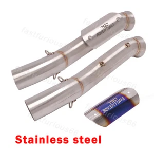 Motorcycle Exhaust Mid Link Pipe Connect 51MM Tip Modified For 790 ADV 2020-2023 - Bild 1 von 12