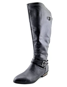Material Girl Womens Capri WC Wide Calf Closed Toe Mid-Calf Boots Black Size 5 M - Picture 1 of 5