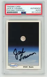 Jack Lousma signierte 1991 Space Shots Karte #7 - PSA - Serie 1 NASA SKYLAB Astronaut - Bild 1 von 2